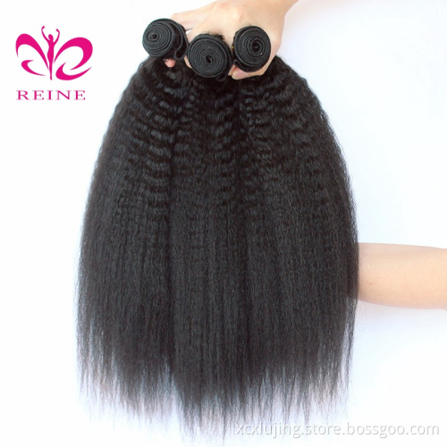 REINE 10-30 Inch Bohemian Private Label Silky Virgin Kinky Straight Cuticle Aligned Hair with factory price